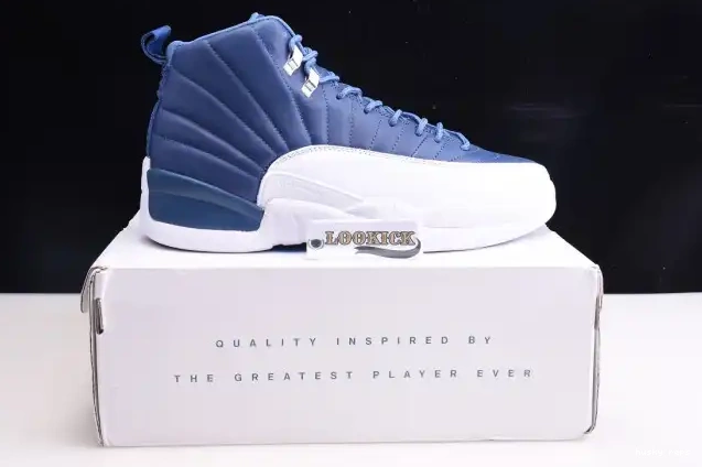 Cheap Husky Retro Air Jordan Blue 12 Stone 130690-404 0621